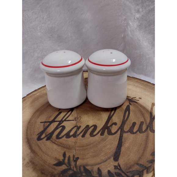 Vtg Treasure Craft Christmas Geese Ribbon Salt Pepper Shaker Set 1987 Replace - Picture 5 of 5